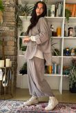 Bateau Needlecord Lazy Layer Top Mocha